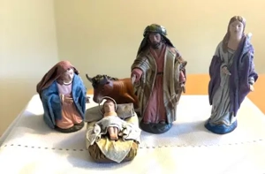 Krippenfiguren aus Ton  10cm Fa. Oliver