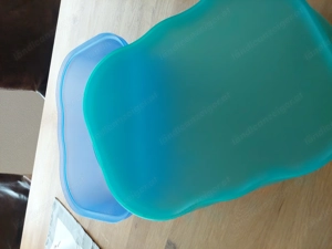 Brotdose Tupperware blau grün Bild 2