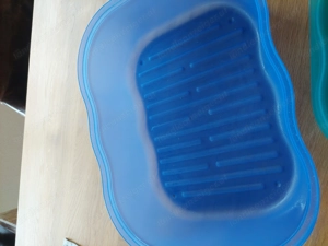 Brotdose Tupperware blau grün Bild 3