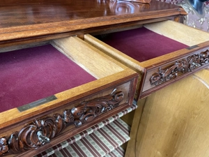 Gründerzeit Kommode Biedermeier Barock Anrichte Schrank Nussbaum Landhaus  Bild 4