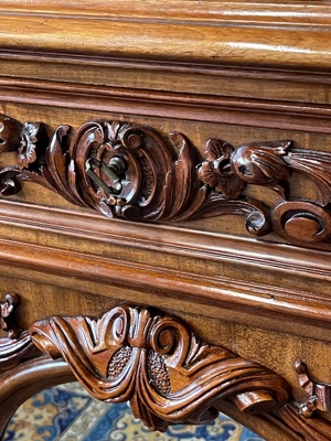 Gründerzeit Kommode Biedermeier Barock Anrichte Schrank Nussbaum Landhaus  Bild 3