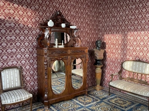 Gründerzeit Kommode Biedermeier Barock Anrichte Schrank Nussbaum Landhaus  Bild 10