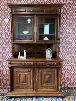 Gründerzeit Vitrine Buffet Schrank Landhaus Jagdschrank