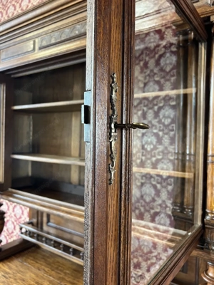 Gründerzeit Vitrine Buffet Schrank Landhaus Jagdschrank Bild 8