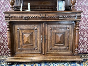 Gründerzeit Vitrine Buffet Schrank Landhaus Jagdschrank Bild 5