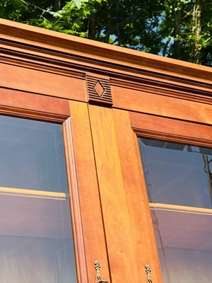 Biedermeier Vitrine Bücherschrank Kirschbaum Grange Bild 5