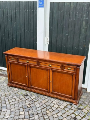 Kommode SELVA Stilmöbel Biedermeier Stil Sideboard Nussbaum   Kirschbaum Anrichte NEUWERTIG