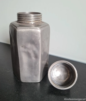 Antike Zinnflasche  Bild 4