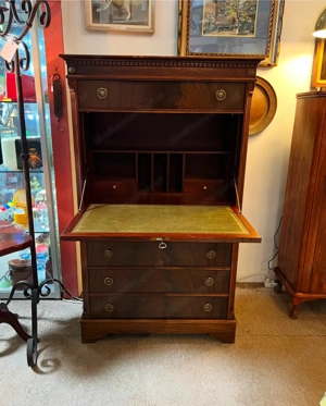 Sekretär Mahagoni England mit Schreibtisch Empire Stil 