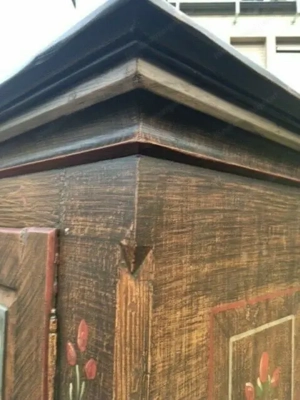 Biedermeier Bauernschrank Schrank Dielenschrank Barock Kasten Bild 4