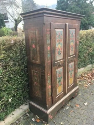 Biedermeier Bauernschrank Schrank Dielenschrank Barock Kasten Bild 2