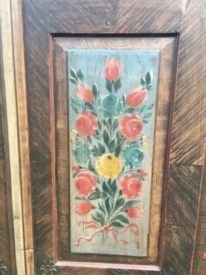 Biedermeier Bauernschrank Schrank Dielenschrank Barock Kasten Bild 5