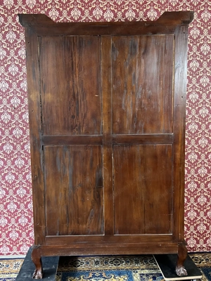 Biedermeier Vitrine Mahagoni Herrenzimmer Jugendstil Bild 6