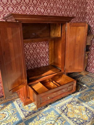 Biedermeier Schrank Scholtissek Barock Kirschbaum  Bild 7