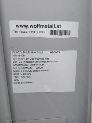 Türzarge Stahlzarge