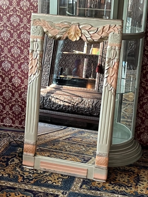 Biedermeier Vitrine Glasvitrine Barock Schrank Selva Bild 5