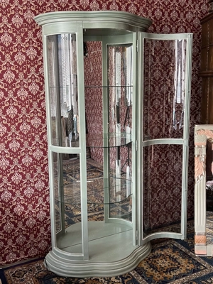 Biedermeier Vitrine Glasvitrine Barock Schrank Selva Bild 6