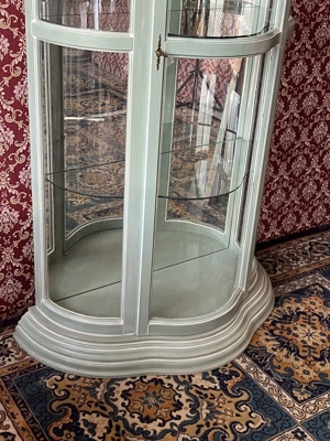 Biedermeier Vitrine Glasvitrine Barock Schrank Selva Bild 4