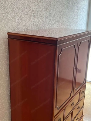 Biedermeier HELDENSE TV Schrank Kommode Gründerzeit Nussbaum Stilmöbel Bild 4