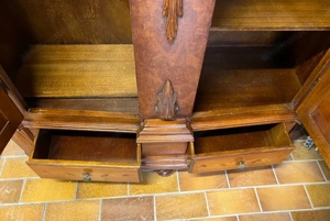 Barock Schrank Kleiderschrank Nussbaum Massiv Biedermeier Bauernschrank Landhaus Möbel Kasten  Bild 8