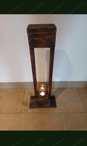Holz Laterne  Bild 2