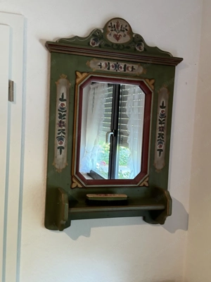 Voglauer Anno 1700 Landhaus Kommode Schrank grün Spiegel Bild 5