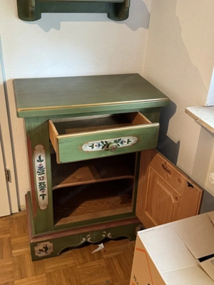 Voglauer Anno 1700 Landhaus Kommode Schrank grün Spiegel Bild 6