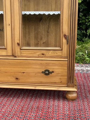 Gründerzeit Vitrine Bücherschrank Barock Biedermeier Jugendstil Wohnzimmerschrank  Bild 5