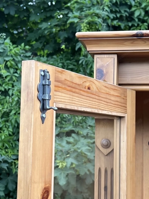 Gründerzeit Vitrine Bücherschrank Barock Biedermeier Jugendstil Wohnzimmerschrank  Bild 7