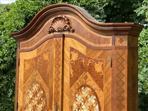 Barock Vitrine Rokoko Eckvitrine Eckschrank Biedermeier Gründerzeit Empire Schrank Bild 4