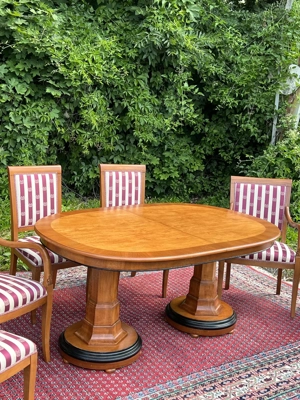 Barock Tisch Esszimmer Esstisch Biedermeier Louis XV Empire Kirschbaum Barock Stilmöbel Bild 7