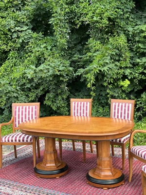 Barock Tisch Esszimmer Esstisch Biedermeier Louis XV Empire Kirschbaum Barock Stilmöbel Bild 10