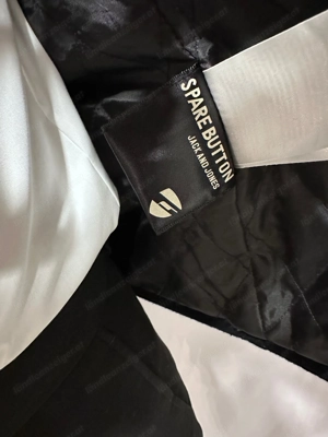 Kurzer schwarzer Wollmantel, Herren Größe S Bild 5