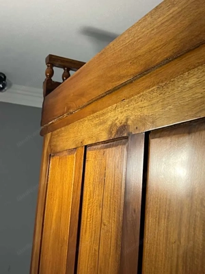 Biedermeier Vitrine Vitrinenschrank Landhaus Bauernschrank Eiche Gründerzeit Schrank Barock Louis XV Bild 10