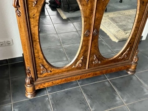 Biedermeier Vitrine Kommode Schrank Vertiko Gründerzeit Bauernschrank Nussbaum Barock Louis XV Empir Bild 3