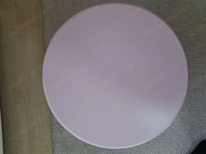 Runder Kinderzimmertisch   rosa, Holz & Metall   gebraucht Bild 2
