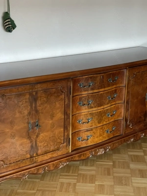 Barock Rokoko Kommode Sideboard Anrichte Nussbaum Herrenzimmer Bild 3
