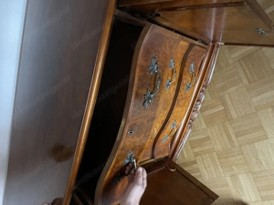 Barock Rokoko Kommode Sideboard Anrichte Nussbaum Herrenzimmer Bild 11