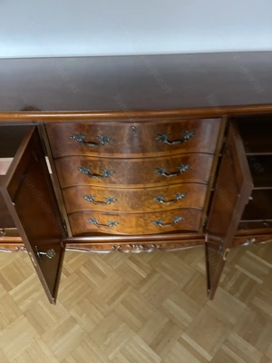 Barock Rokoko Kommode Sideboard Anrichte Nussbaum Herrenzimmer Bild 9