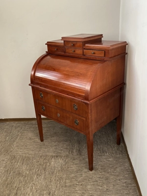 Biedermeier Sekretär Kirschbaum Zylindersekretär Stilmöbel Bild 2