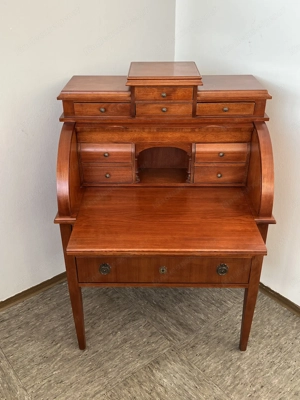 Biedermeier Sekretär Kirschbaum Zylindersekretär Stilmöbel Bild 4