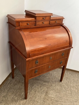 Biedermeier Sekretär Kirschbaum Zylindersekretär Stilmöbel Bild 3