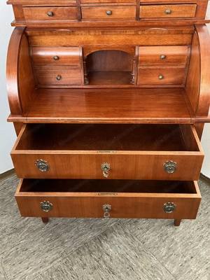 Biedermeier Sekretär Kirschbaum Zylindersekretär Stilmöbel Bild 6
