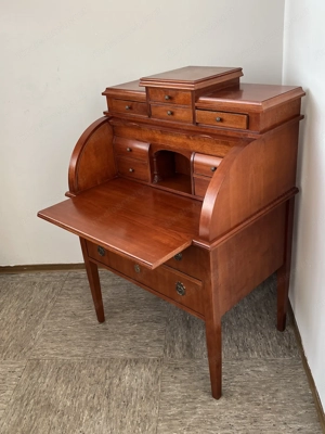 Biedermeier Sekretär Kirschbaum Zylindersekretär Stilmöbel Bild 5