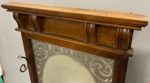 Garderobe Spiegel Kommode Gründerzeit Nussbaum Landhaus Vintage Bild 3