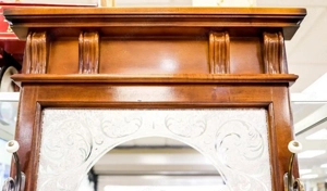 Garderobe Spiegel Kommode Gründerzeit Nussbaum Landhaus Vintage Bild 8