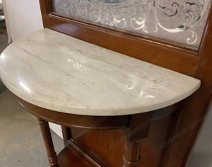 Garderobe Spiegel Kommode Gründerzeit Nussbaum Landhaus Vintage Bild 4