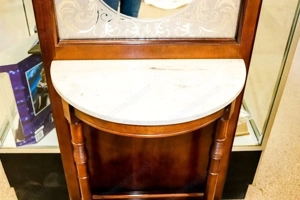 Garderobe Spiegel Kommode Gründerzeit Nussbaum Landhaus Vintage Bild 6