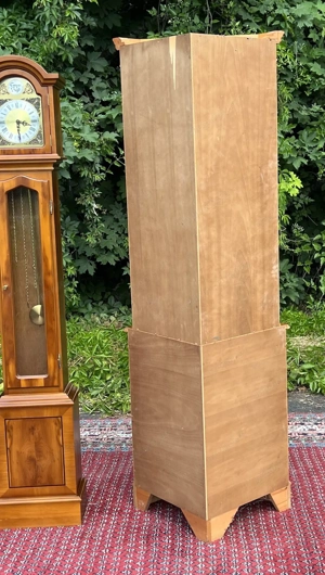 Biedermeier Vitrine Stilmöbel Eckvitrine Eckschrank Barock Schrank Eibe England Bild 2