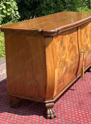 Barock Kommode Biedermeier Sideboard Louis XV Empire  Nussbaum Anrichte Herrenzimmer TV Schrank Stil Bild 3